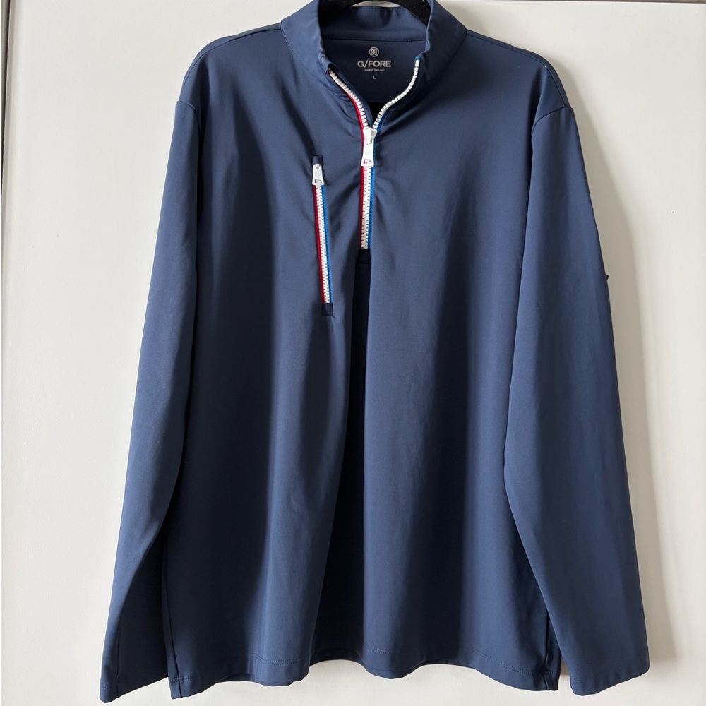 G/FORE Navy Quarter-Zip Pullover